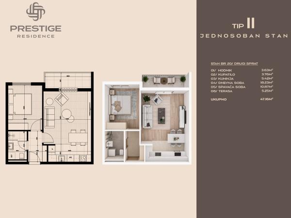 Prestige Residence - B -- stan 20