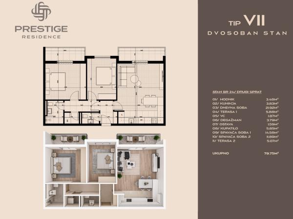 Prestige Residence - B -- stan 24