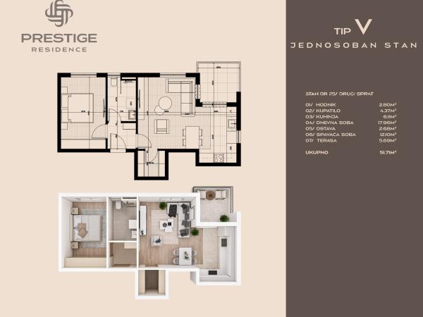 Prestige Residence - B -- stan 25