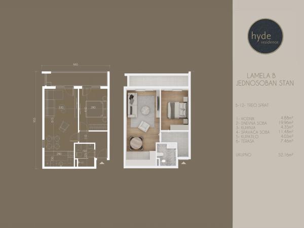 Hyde Residence - lamela B -- stan 12