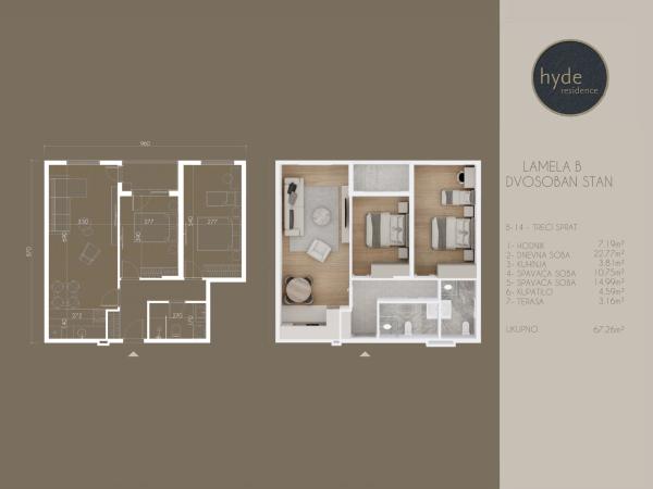 Hyde Residence - lamela B -- stan 14